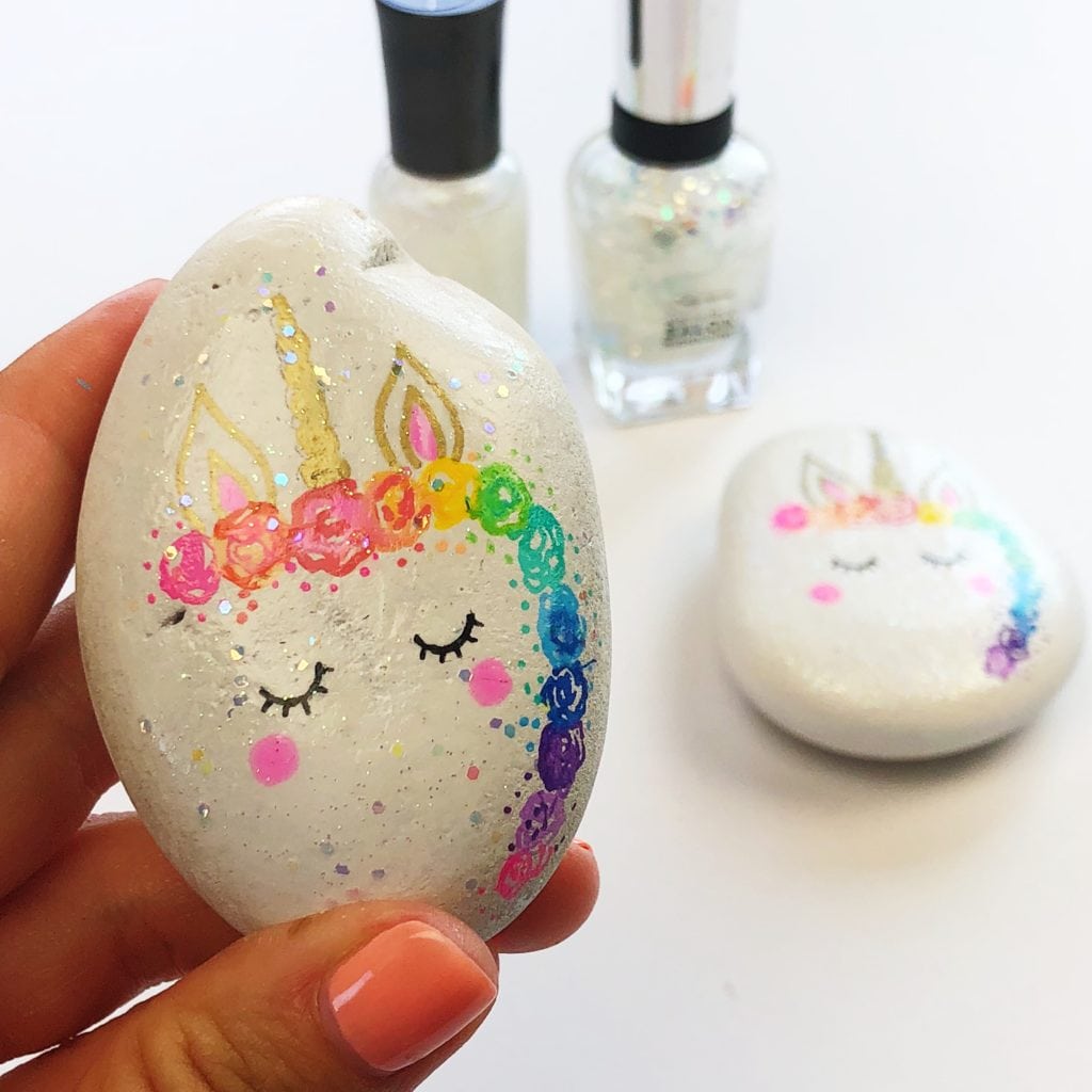 How to Paint Unicorn Rocks