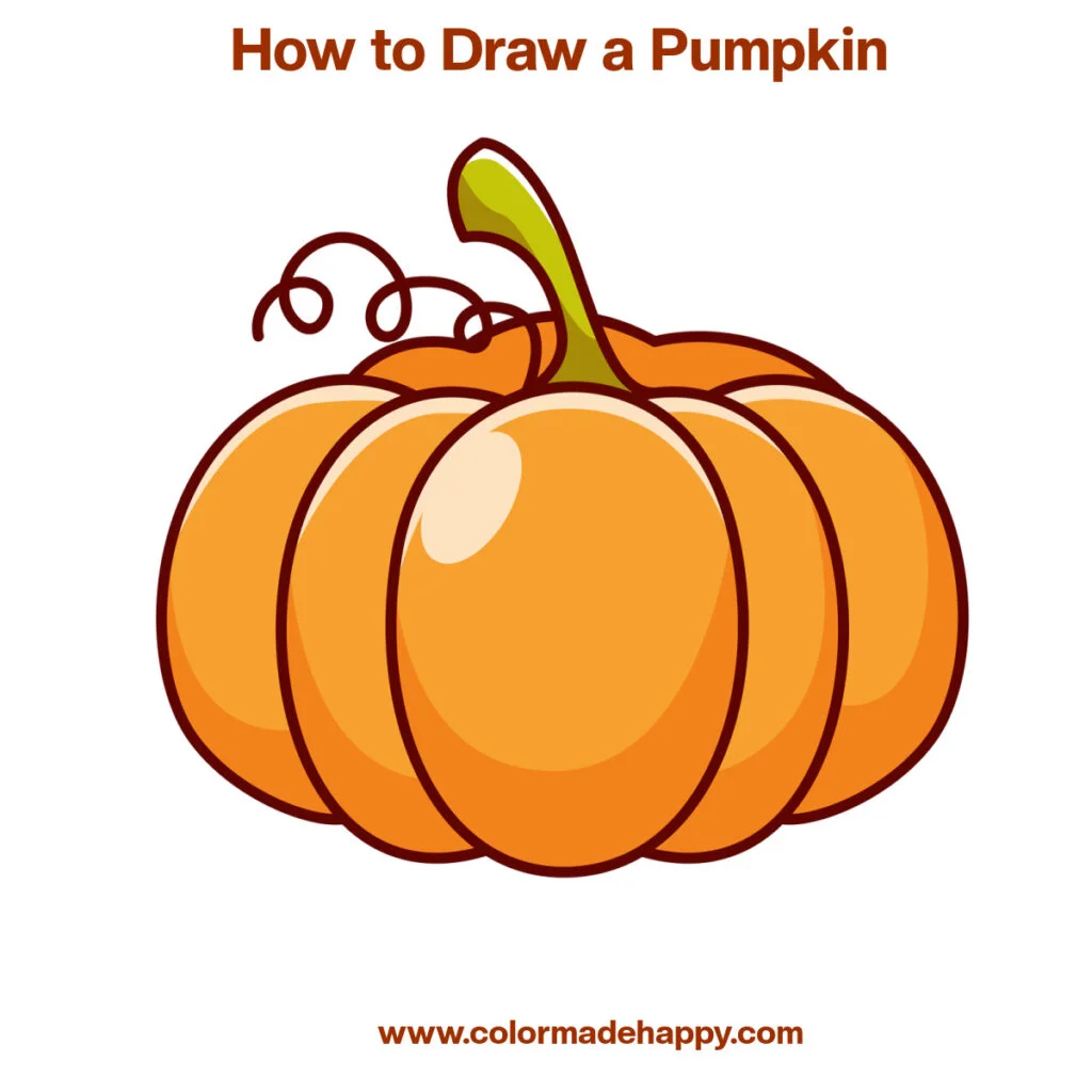 How to Draw a Pumpkin