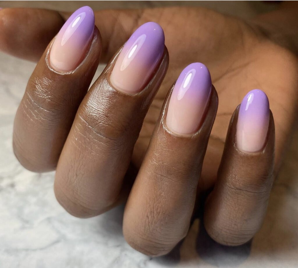 Purple Ombre Nails