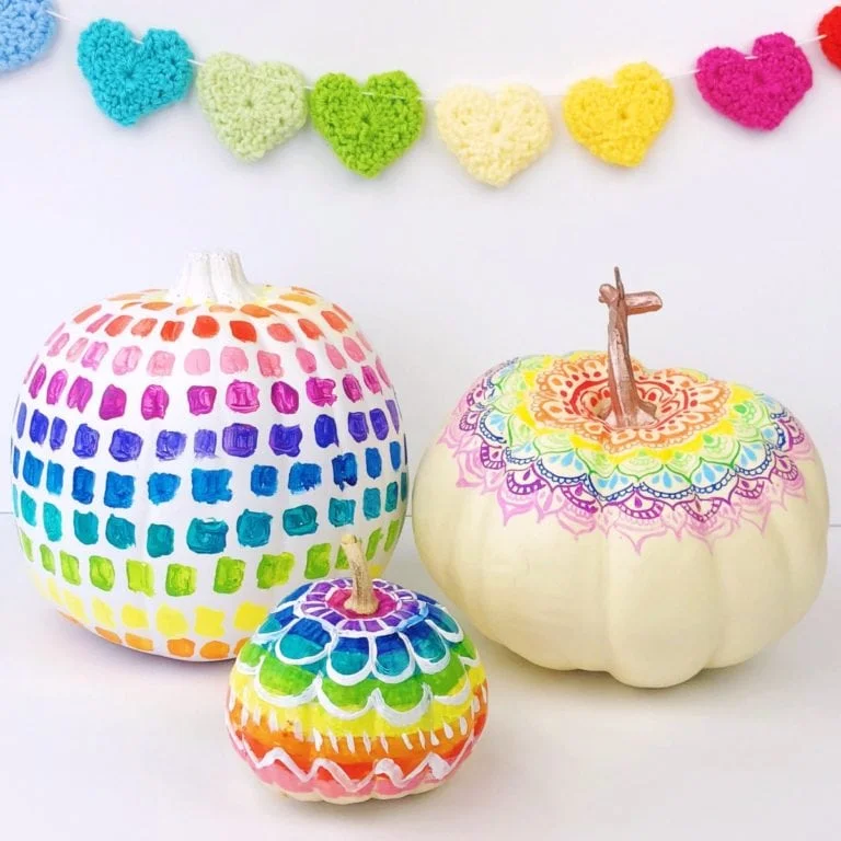 Colorful Pumpkin Decorating Ideas