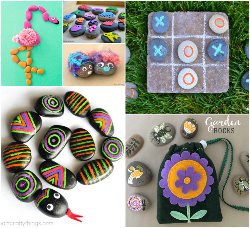 Rock Crafts for Kids - 25 Creative Rock Painting Ideas