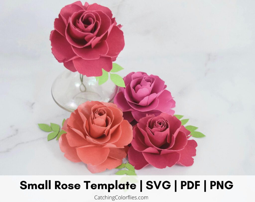 Valentine's Day Paper Rose Template