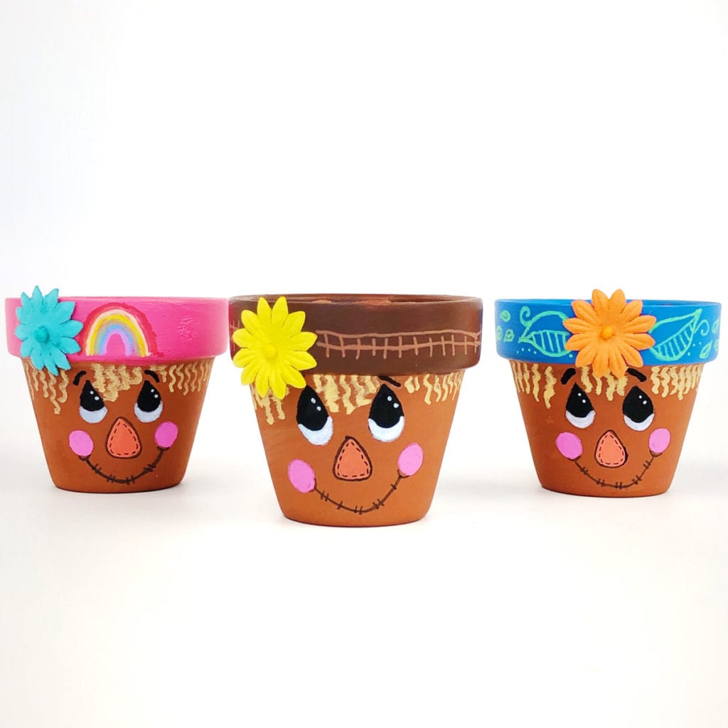 Scarecrow Flower Pot Craft