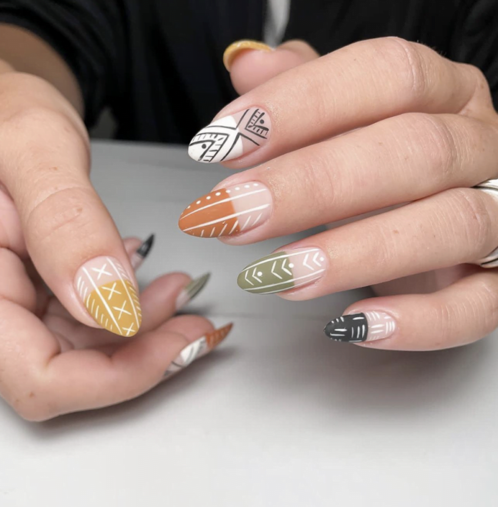 Geometric Nail Art