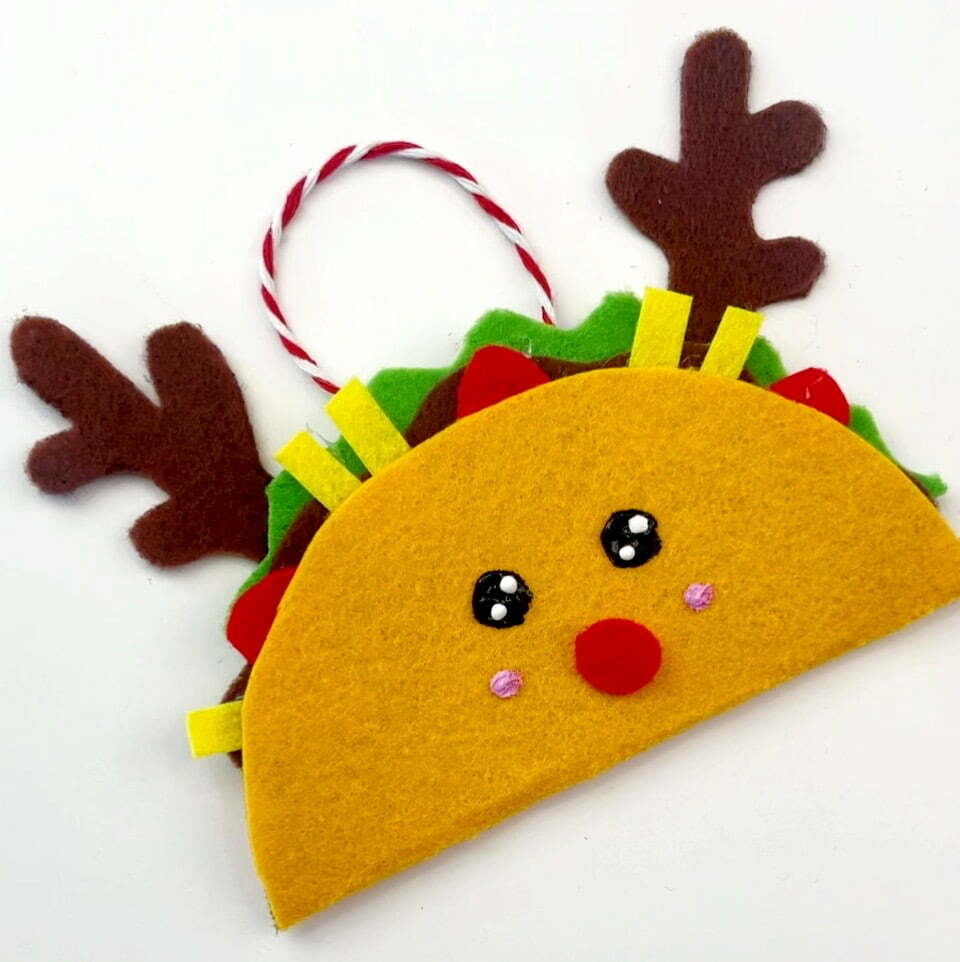 Reindeer Taco Ornament DIY example