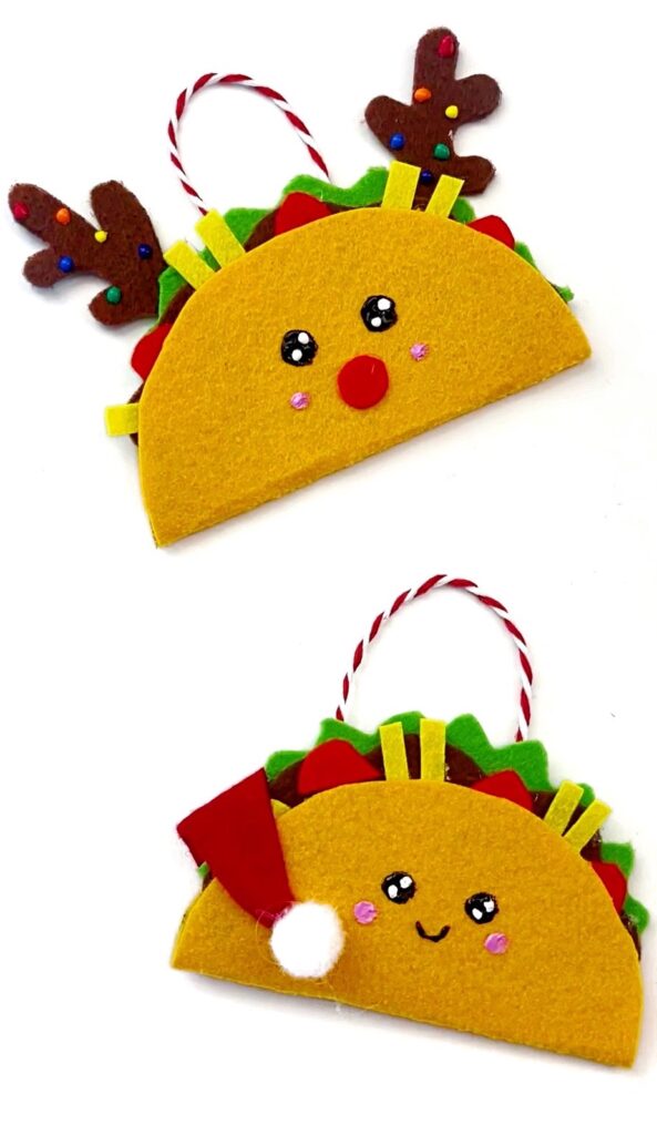 Taco Christmas Ornament Craft