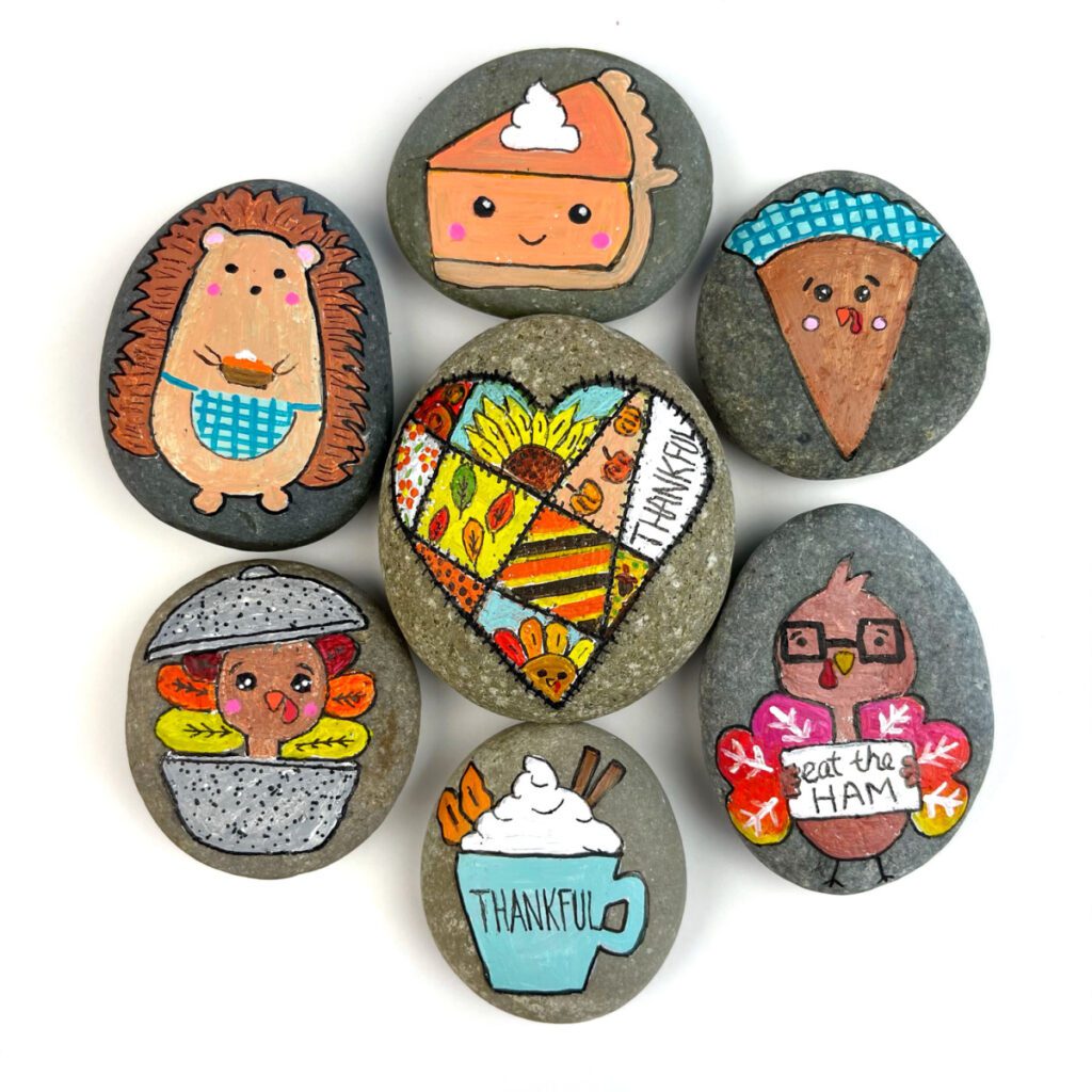 Thanksgiving Painted Rocks