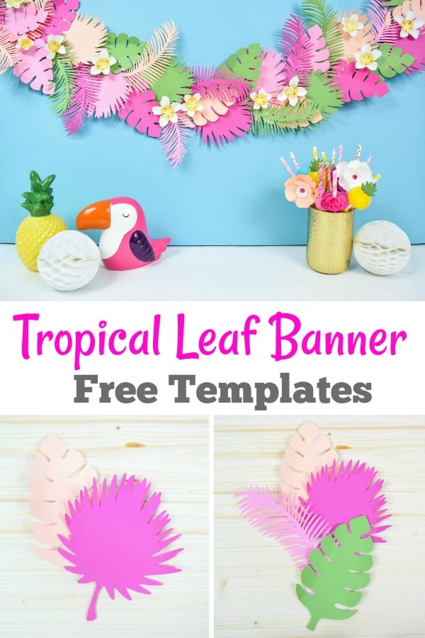 Tropical Leaf Banner Tutorial with Templates