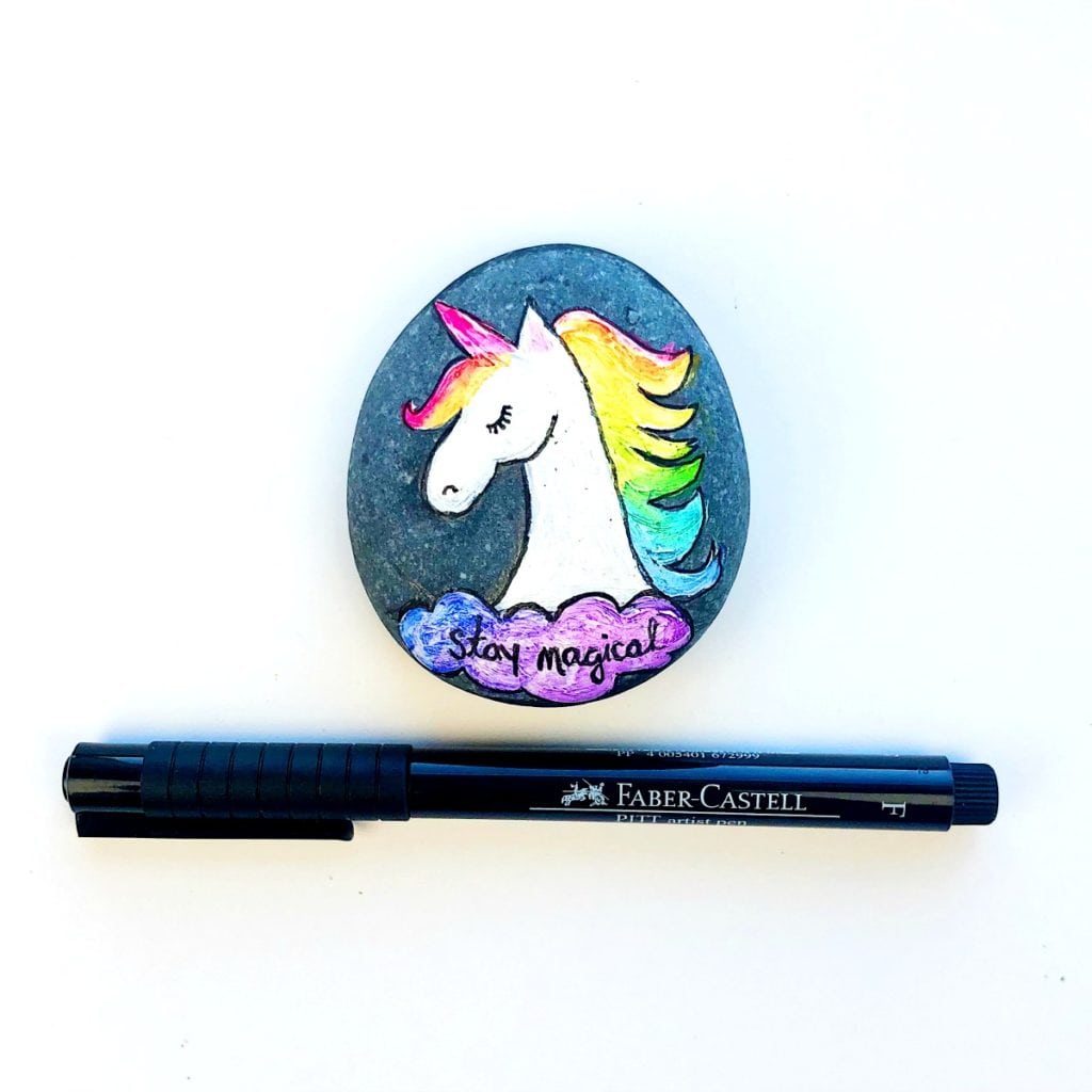 How to Paint Unicorn Rocks