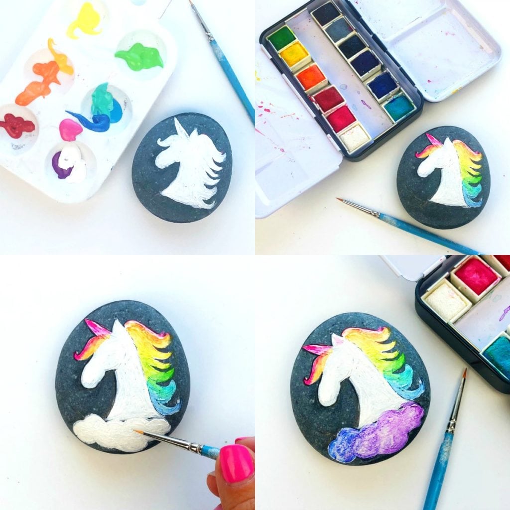 How to Paint Unicorn Rocks