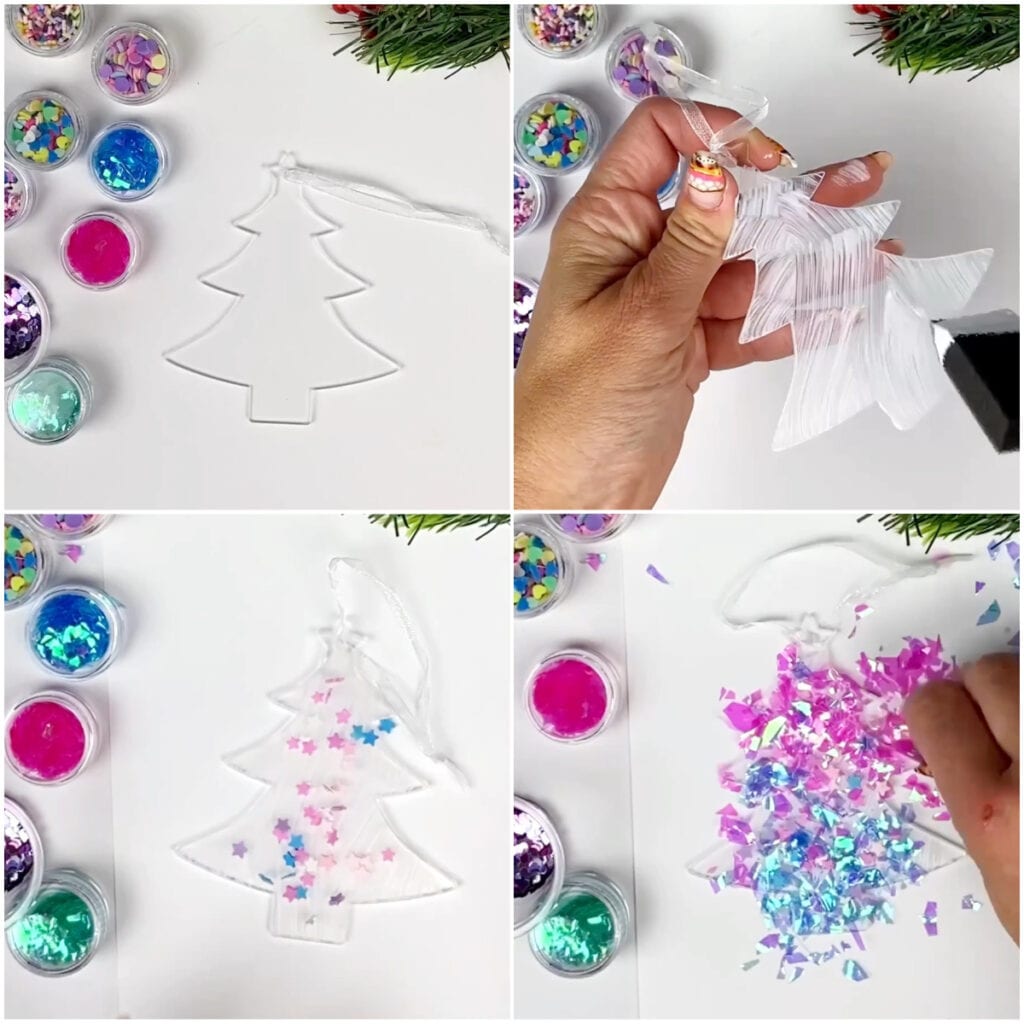 Easy Glitter Ornaments