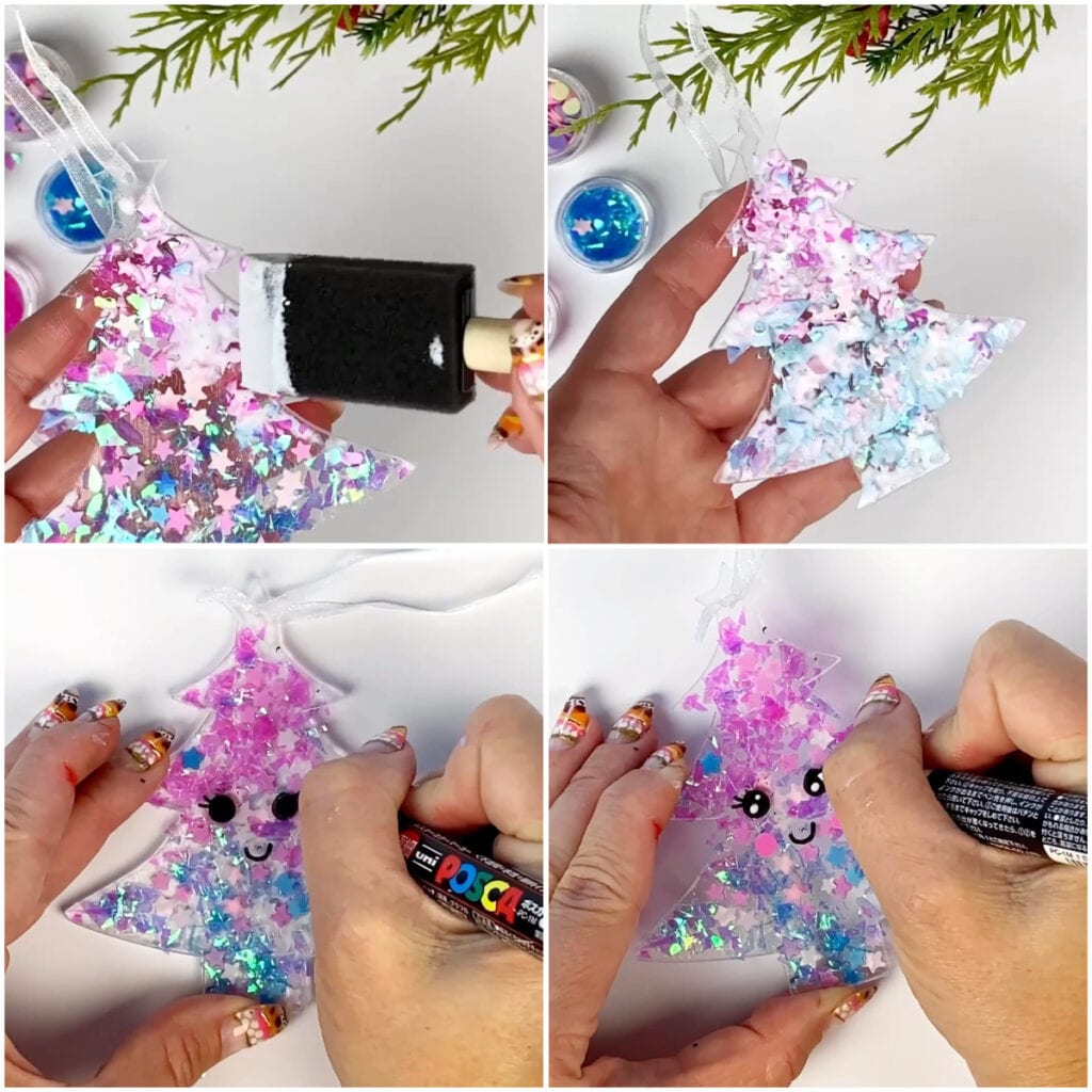 Easy Glitter Ornaments