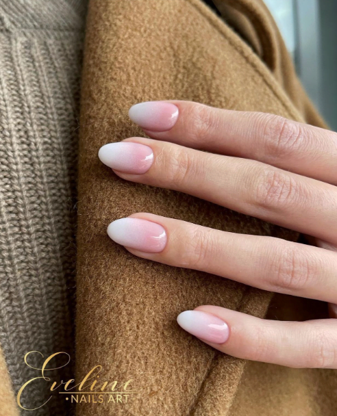 White Ombre Nails