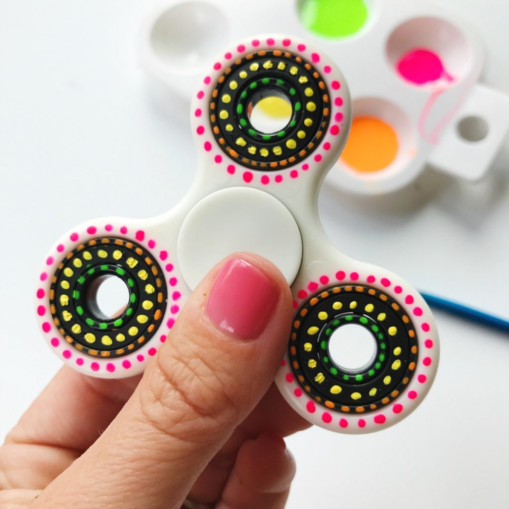 Painted DIY Fidget Spinner