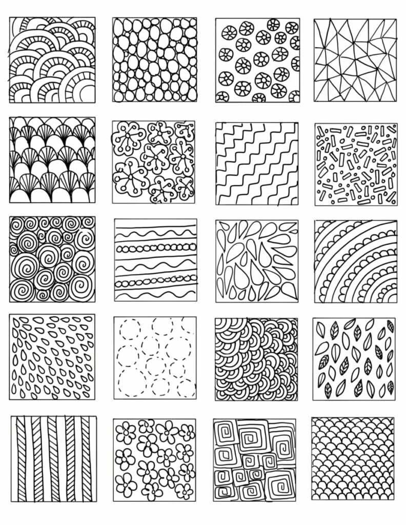 easy patterns to draw